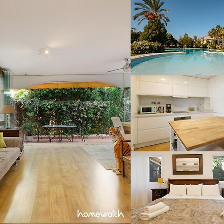 Ground Floor Holiday Apartment With Terrace And Pool In Puerto Banus, 마르베야 외부 사진
